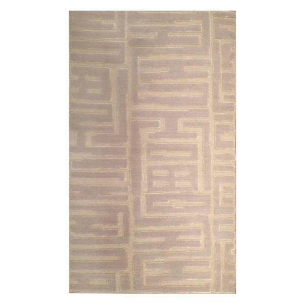 Tufenkian Modern Tan Ivory Brown Wool Rug 10492
