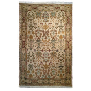 Tufenkian Transitional Tan Green Gold Wool Rug 5058