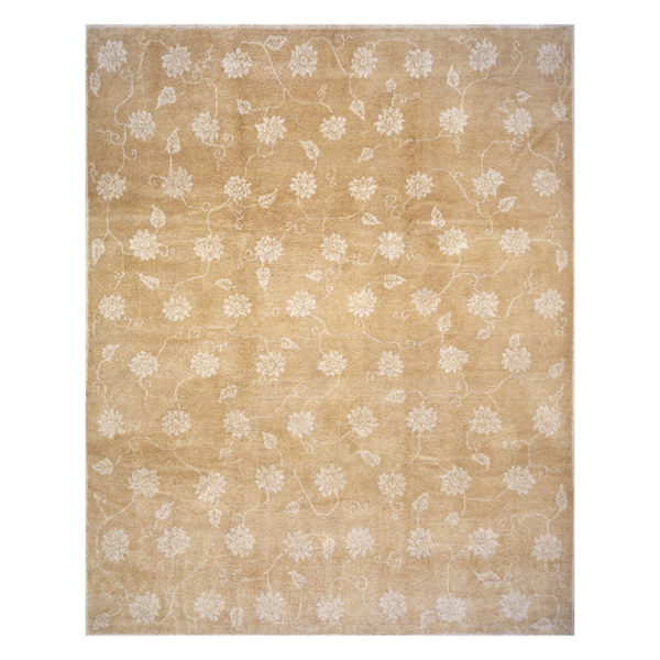 Tufenkian Modern Tan Ivory Wool Rug 5061