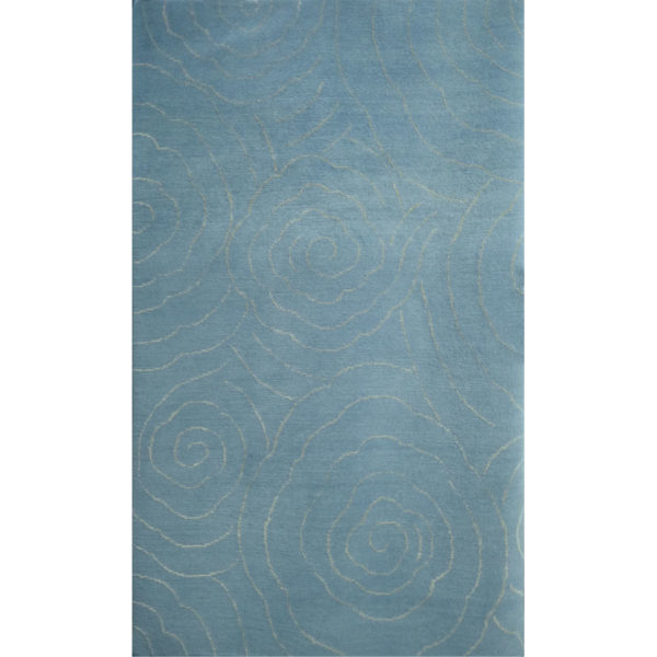 Tufenkian Modern Blue Wool And Silk Rug 7248