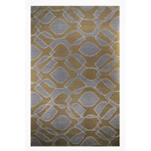 Tufenkian Modern Blue Brown Wool Rug 8179