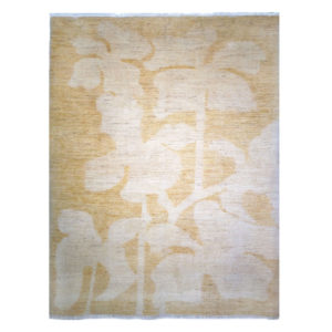 Sartori Modern Gold Ivory Wool Rug 8291